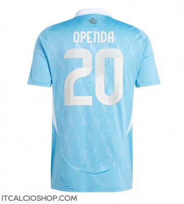 Belgio Lois Openda #20 Seconda Maglia Europei 2024 Manica Corta
